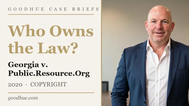 Georgia v. Public.Resource.Org, Inc. — video case brief