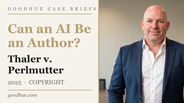 Thaler v. Perlmutter — video case brief