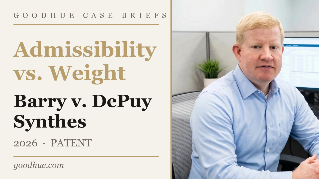 Barry v. DePuy Synthes Companies — video case brief